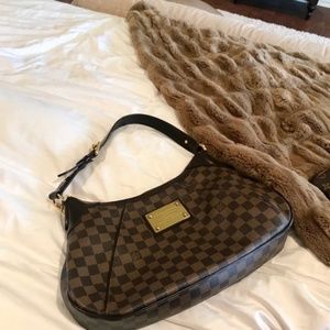 Louis Vuitton Thanes GM Damier Ebene Canvas Hobo